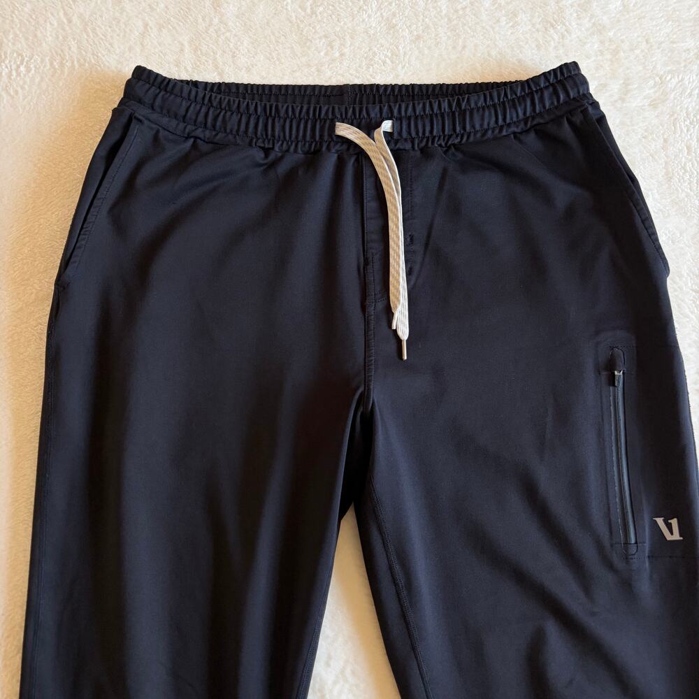 Vuori Sunday Performance Jogger Men’s Medium Black Athletic Pants Zip Pockets